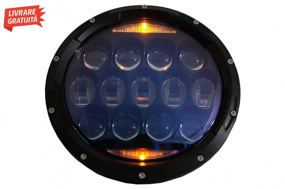 Faruri Full LED CREE Dublu Proiector Halo DRL Jeep Wrangler TJ & JK (1
