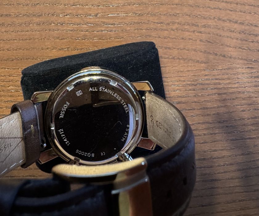 Fossil ceas Cronograf | curea piele quick release