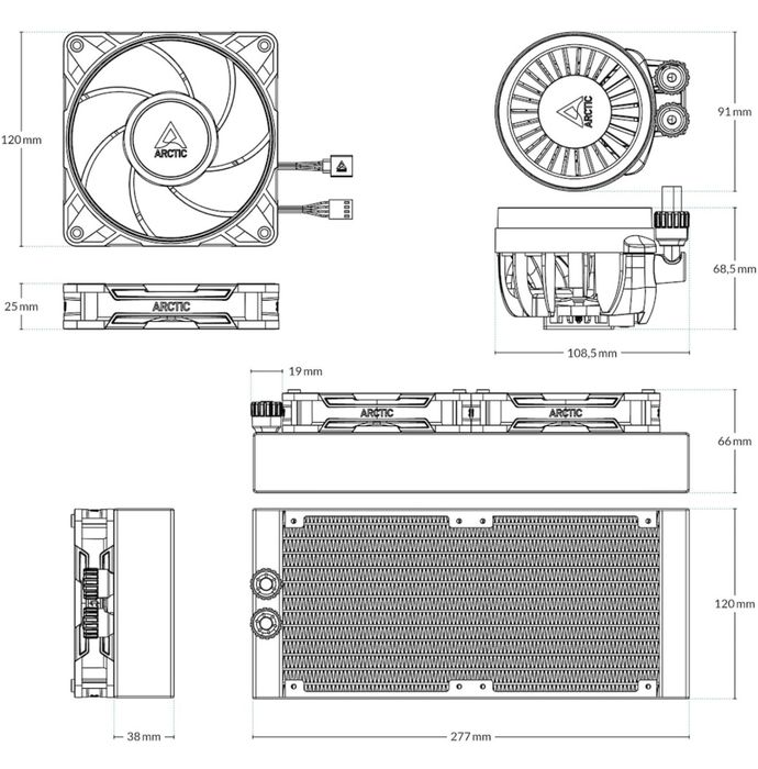 Cooler ARCTIC Liquid Freezer III Pro 240 Racire cu lichid AIO 240mm