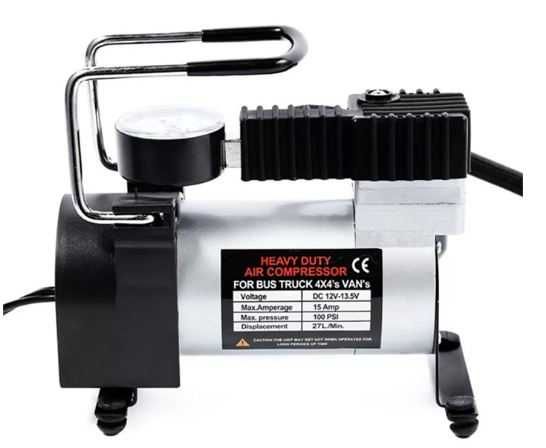 Авто Компресор За Гуми 12V Метален - Еднобутален