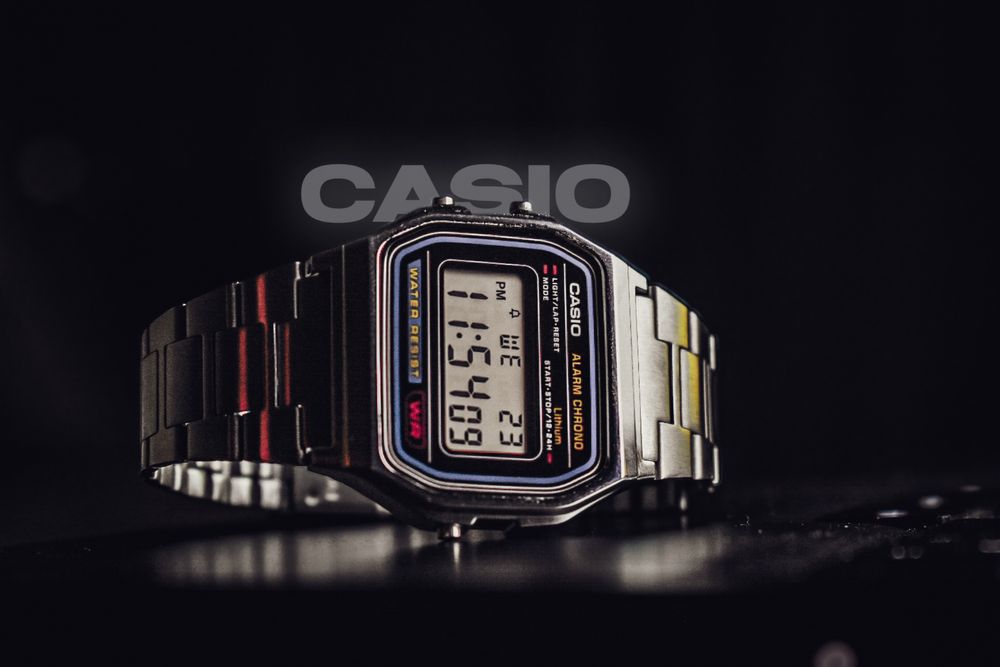 Кварцевые CASIO A158WA-1DF пластик