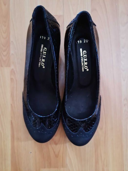 Туфли  кожанные чёрные Турция