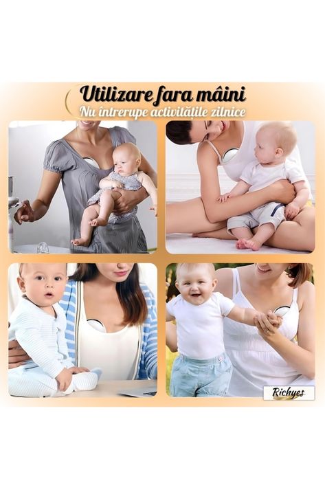 Pompa de sân Epectrica Portabilă, 4 Functii, 12 Nivele Intensitate