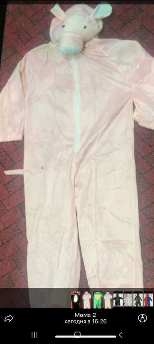 Продается костюм барашка поросенок и зай чик