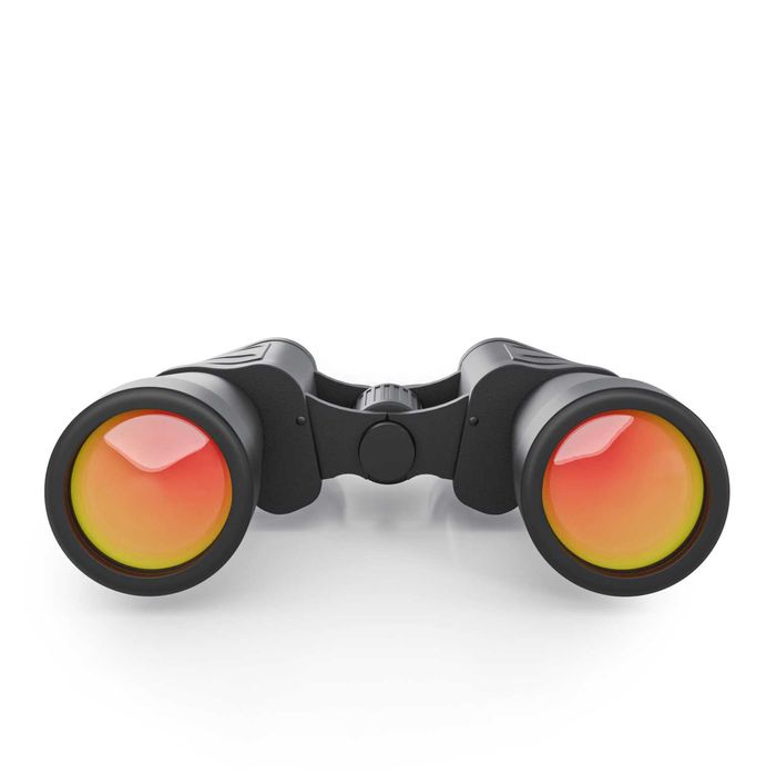 Професионален бинокъл Mebus 10x50 с оранжево антирефлексно покритие
