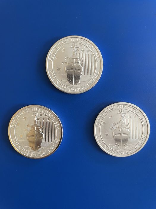 Moneda argint “Battle of the coral sea”