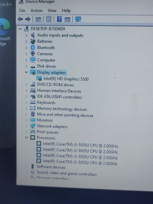 Laptop Fujitsu Siemens A555- i3-5005u/8gb RAM/ 320gb/ Baterie 2h