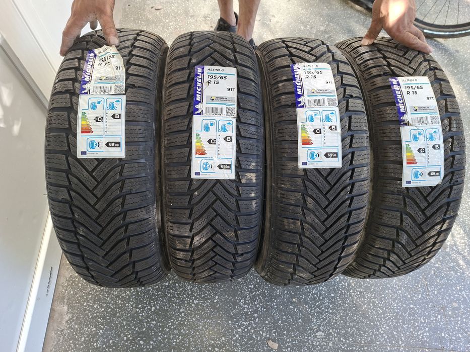 Anvelope michelin alpin 195/65/15 noi