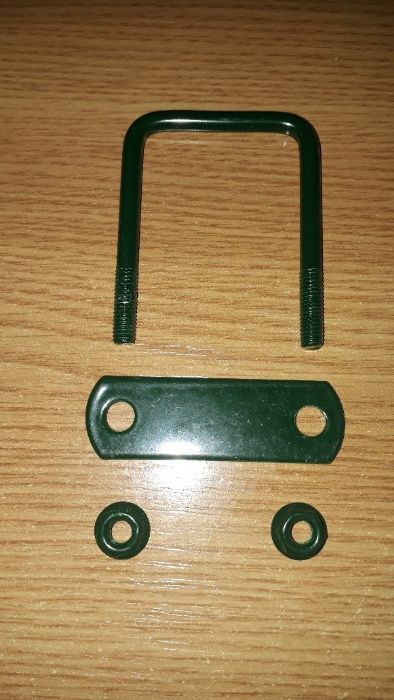 sistem fixare prindere colier brida verde 40x40 gard panou bordurat
