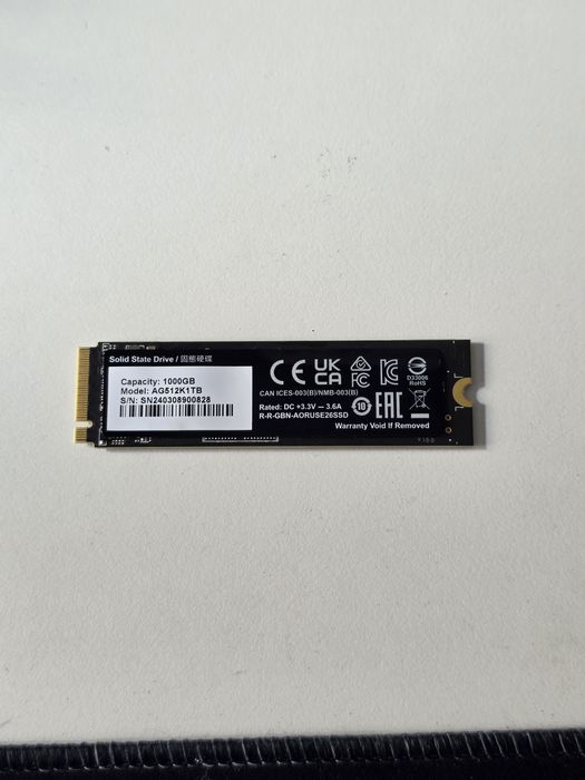 SSD Gigabyte AORUS  1 ТБ, M.2