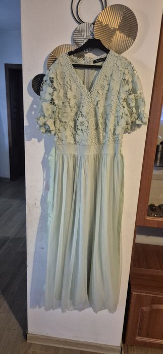 Rochie finuta verde menta