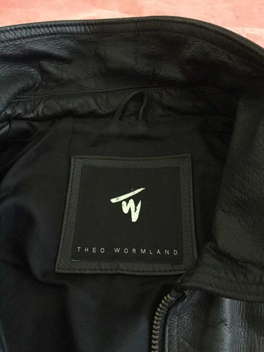 Мъжко черно яке от естествена телешка кожа