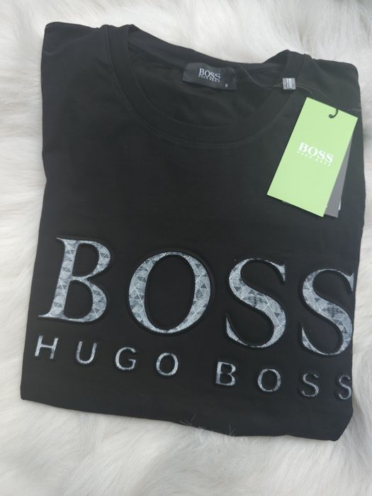 Мъжки тениски Boss тъмносиня Черна и бяла S, M, L и XL