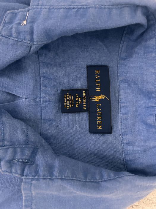 Cămașă Ralph Lauren – 100% IN (Linen), mărime L (14-16 ani)