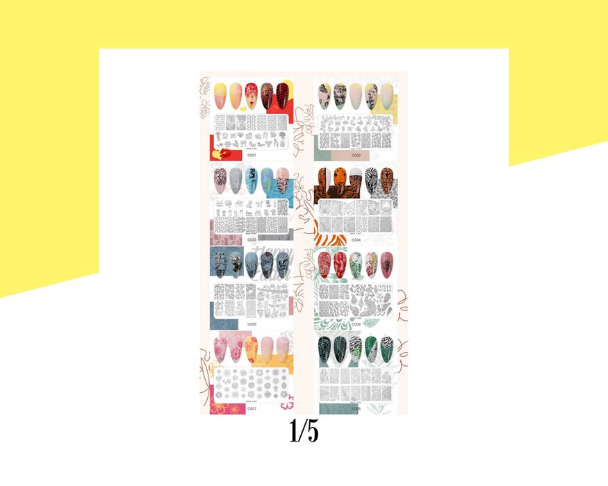 Метален шаблон за печат Rosalind - 38 вида