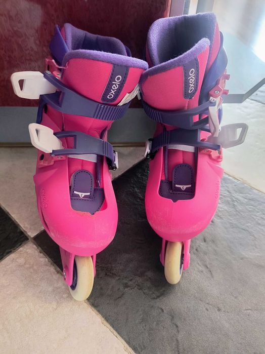OXELO  ДЕТСКИ РОЛЕРИ PLAY 3, РОЗОВО/ЛИЛАВО