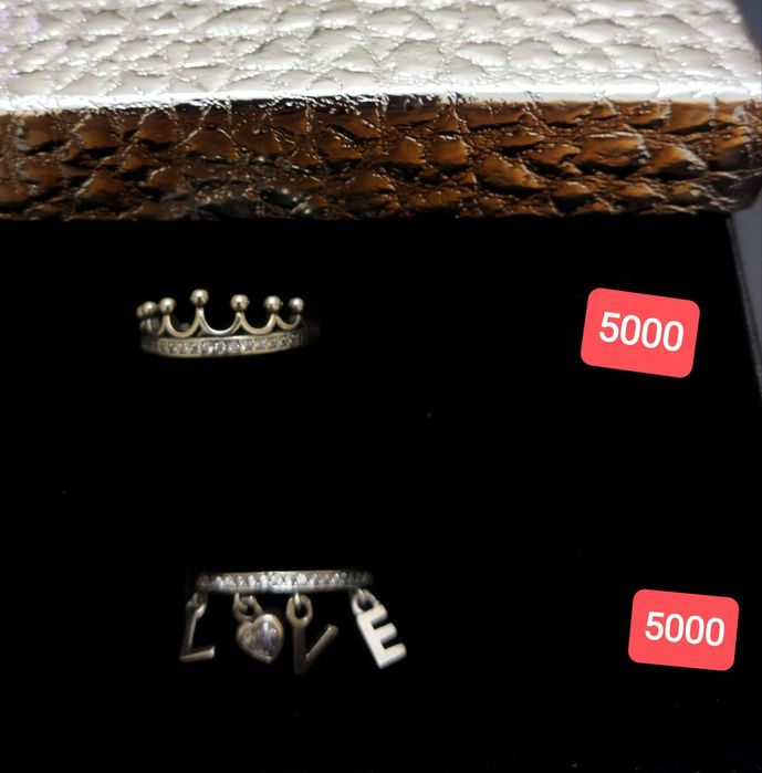 Серебряные серьги и кольца 925*