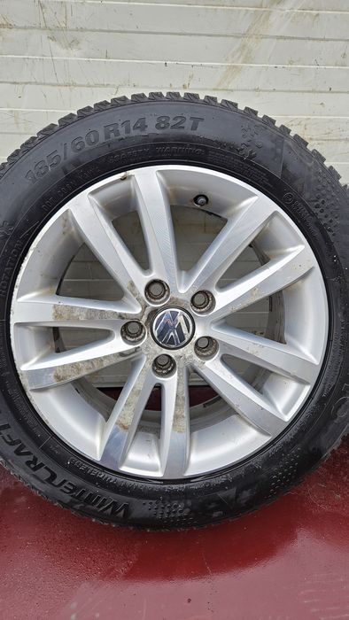 Джанти 14 5х100 vw с гуми 185 60 14