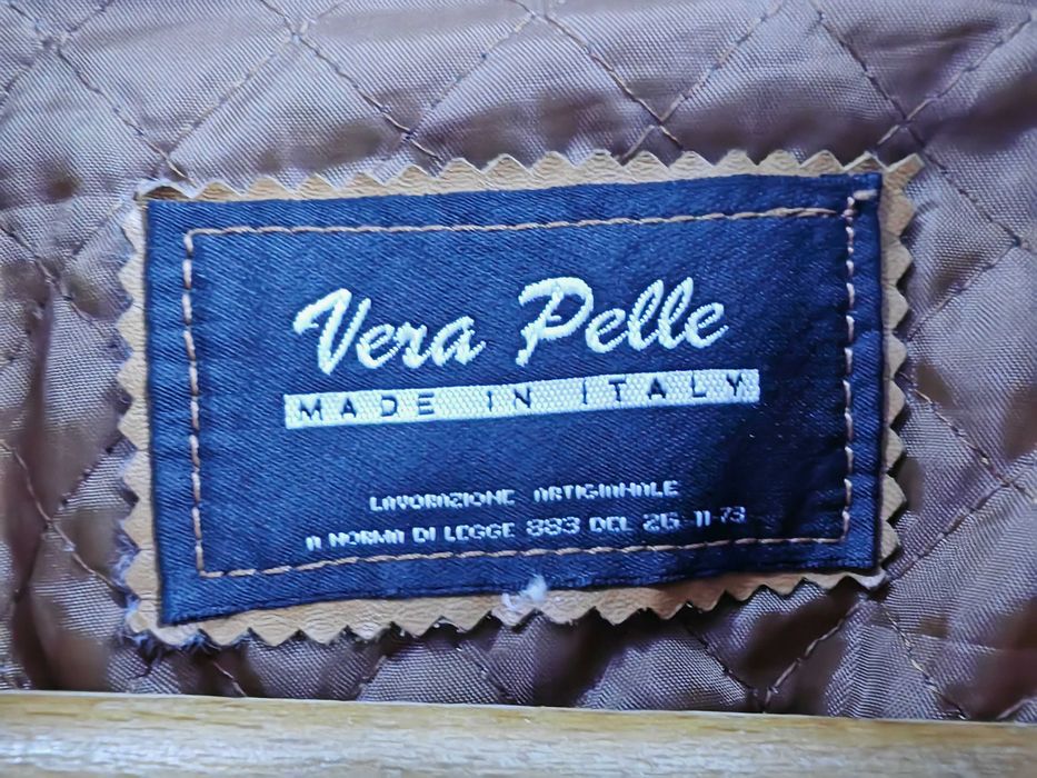 Geaca piele VERA PELLE Italia L-XL model deosebit