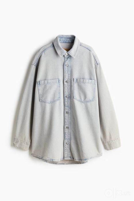 джинсовая рубашка H&M