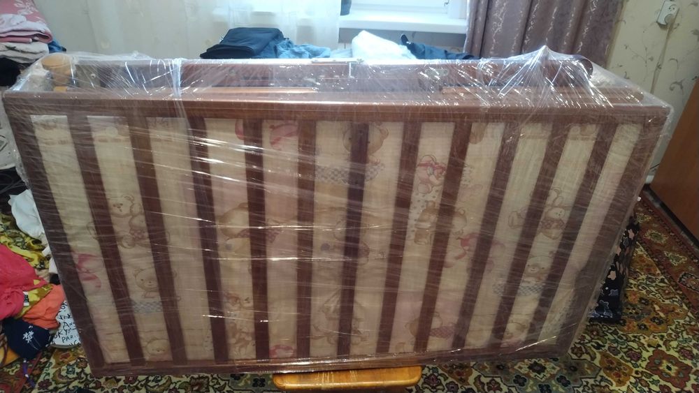 Детский деревянный манежик