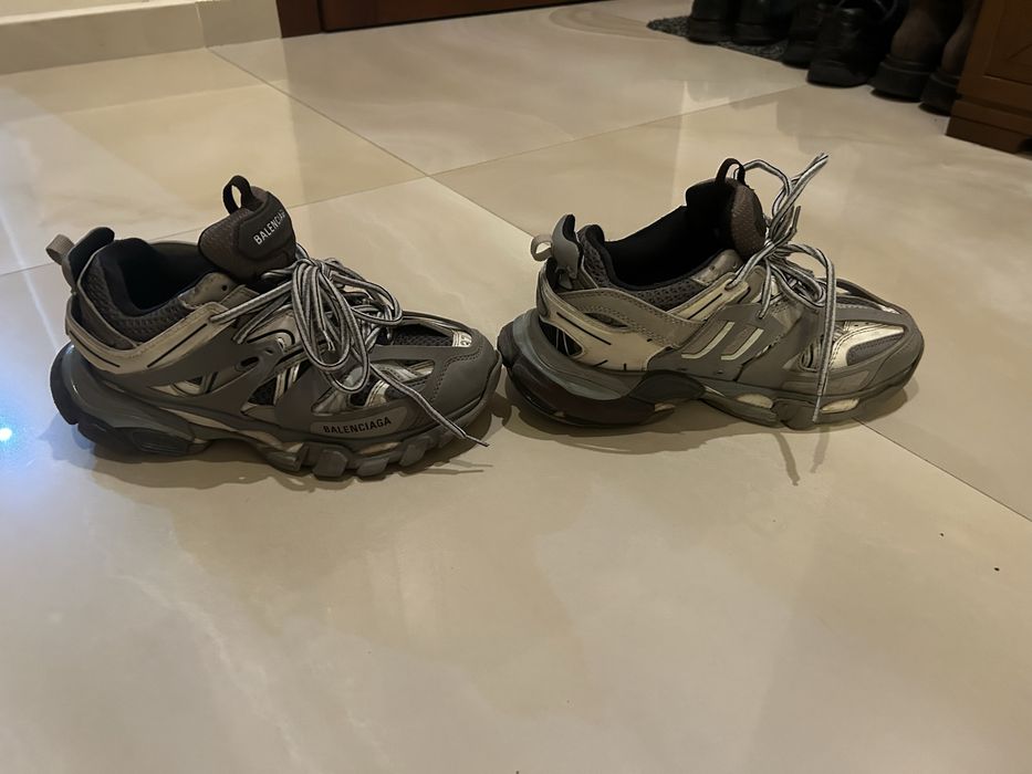 Balenciaga track gray and white,размер 37