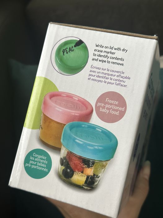 Стъклени бурканчета за захранване на бебе - чисто нови, неизползвани