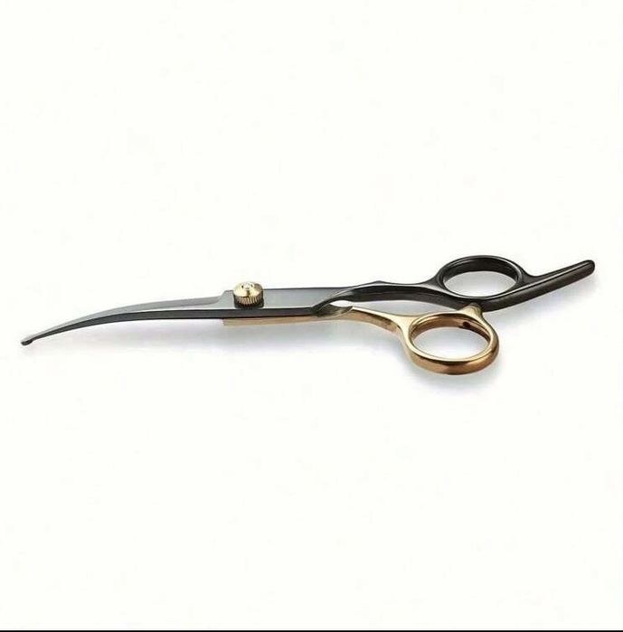 Извита ножица за подстригване на кучета (груминг )