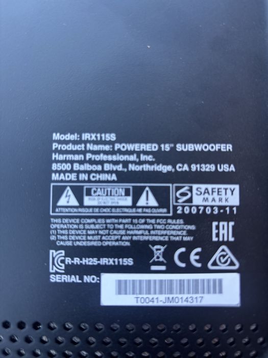 Modul bas activ subwoofer Jbl irx15s 400w rms