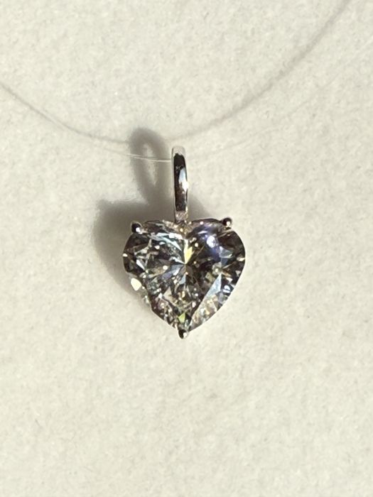 Pandant aur alb si diamant LGD 2.03 ct