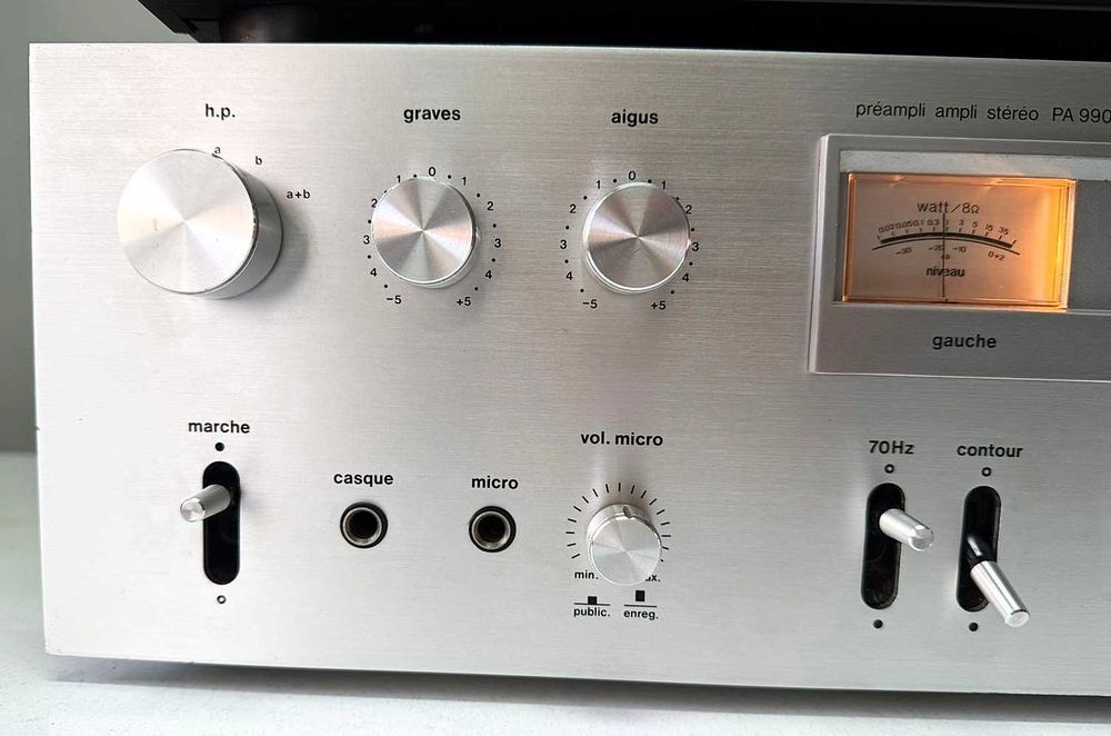 Continental Edison PA 9909 Amplificator Vintage Statie cu VU-metre ACE