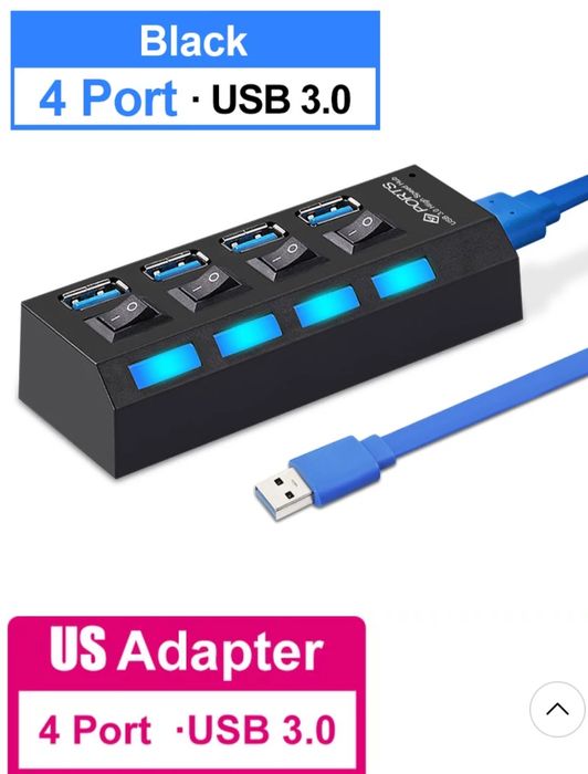 100% Чисто нов  и високоскоростен USB-Hub3.0 дължина на кабела 0.50м