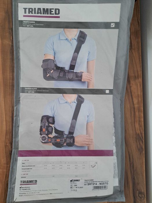 Orteză/suport pentru fractură antebraț