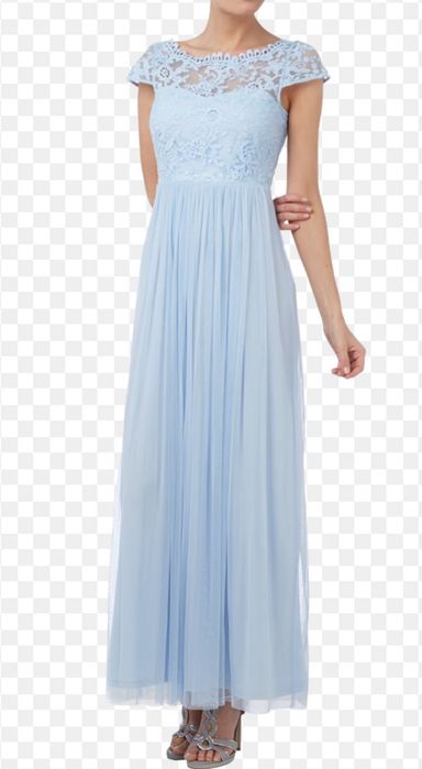 Официална рокля светлосиня