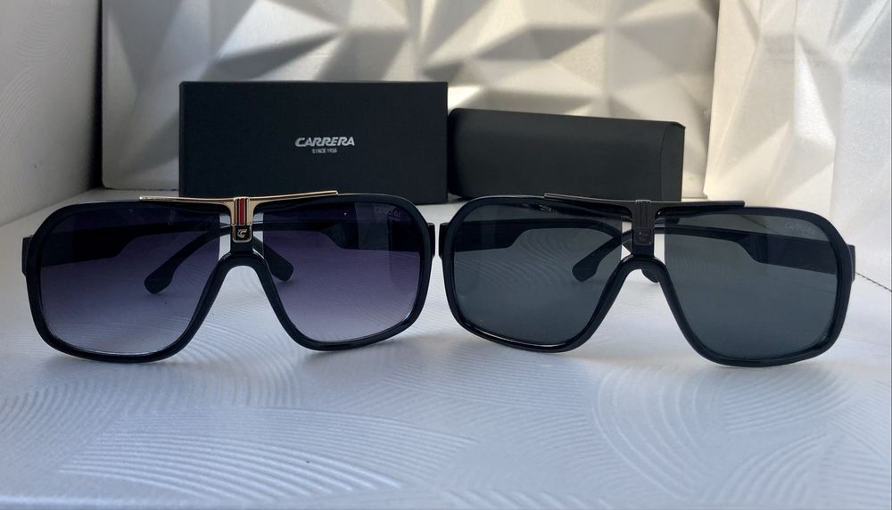 Мъжки слънчеви очила маска carrera 2 цвята черни