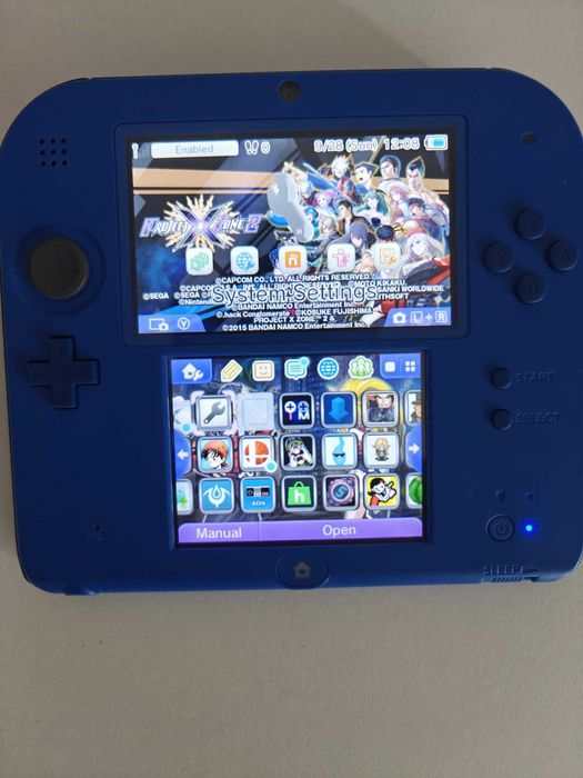NINTENDO 2DS Modat-50 locuri-stare perfecta-incarcator-husa protectie