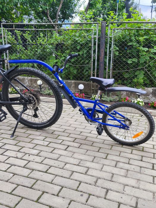 Bicicletă tandem copii