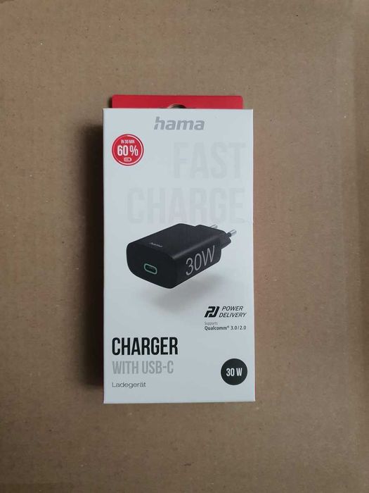 Incarcator telefon 30W HAMA 188334 USB-C Power Delivery PD Sigilat Nou