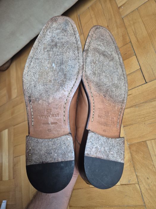 Pantofi Premium Wilvorst Talpă Cusută, Derby Piele, Bărbați - 45