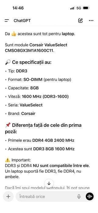 Memorie RAM Corsaire DDR3 4GB & 8GB