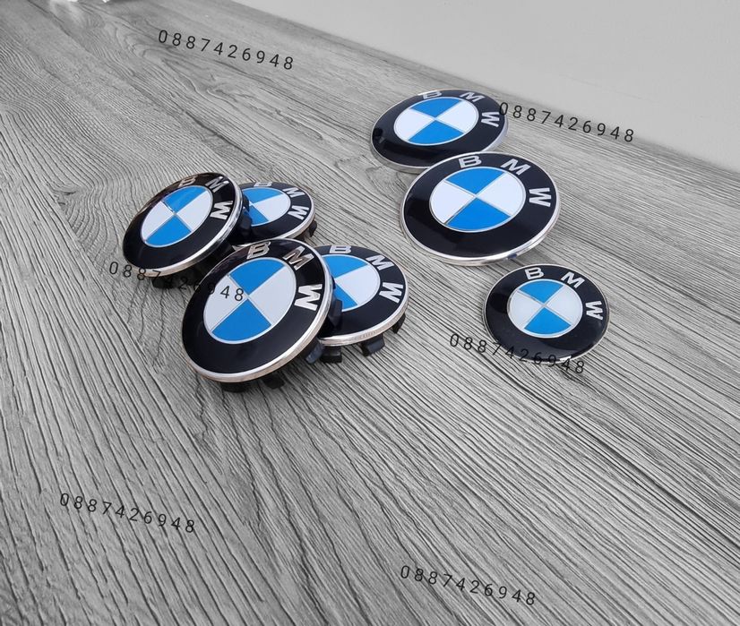 Бмв капачки за джанти емблеми волани бъбреци  Bmw E60 E46 E90 F10 F30