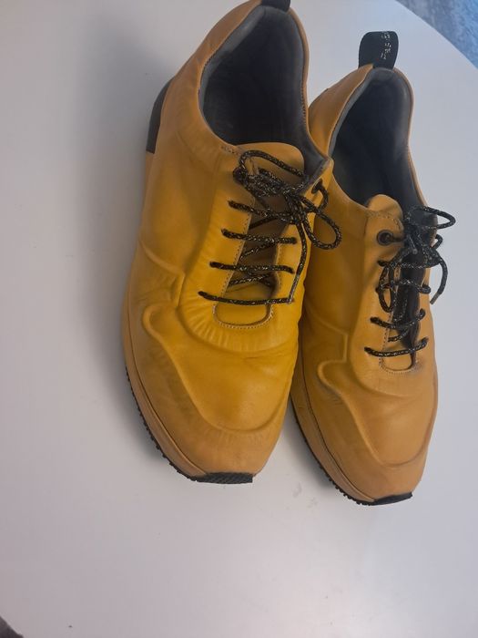 Adidasi galben/mustar piele