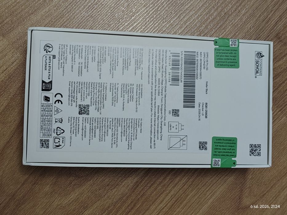 Oppo A 6 pro 5G .