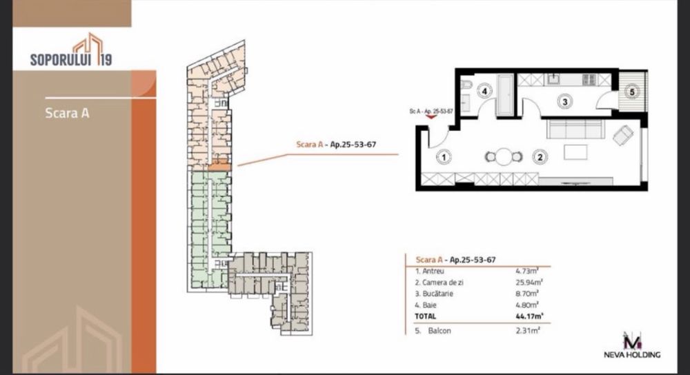 Apartament Soporului 19