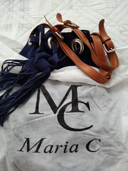 Дамска чанта от естествена велур