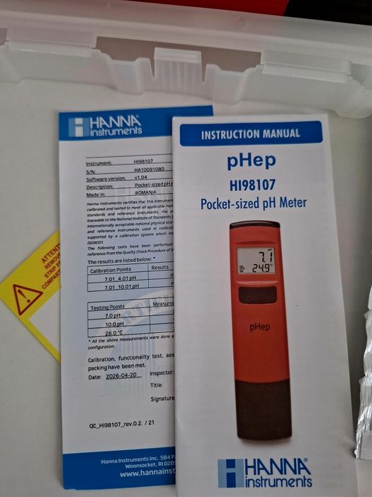 Tester PH Hanna Instruments