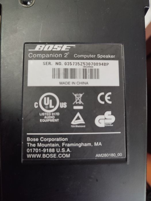Boxe Bose Companion 2