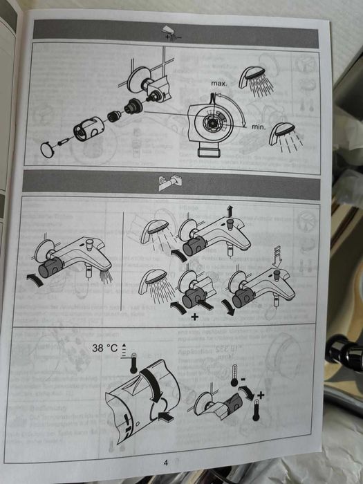 Grohtherm 800 Термостатичен смесител за баня 1/2