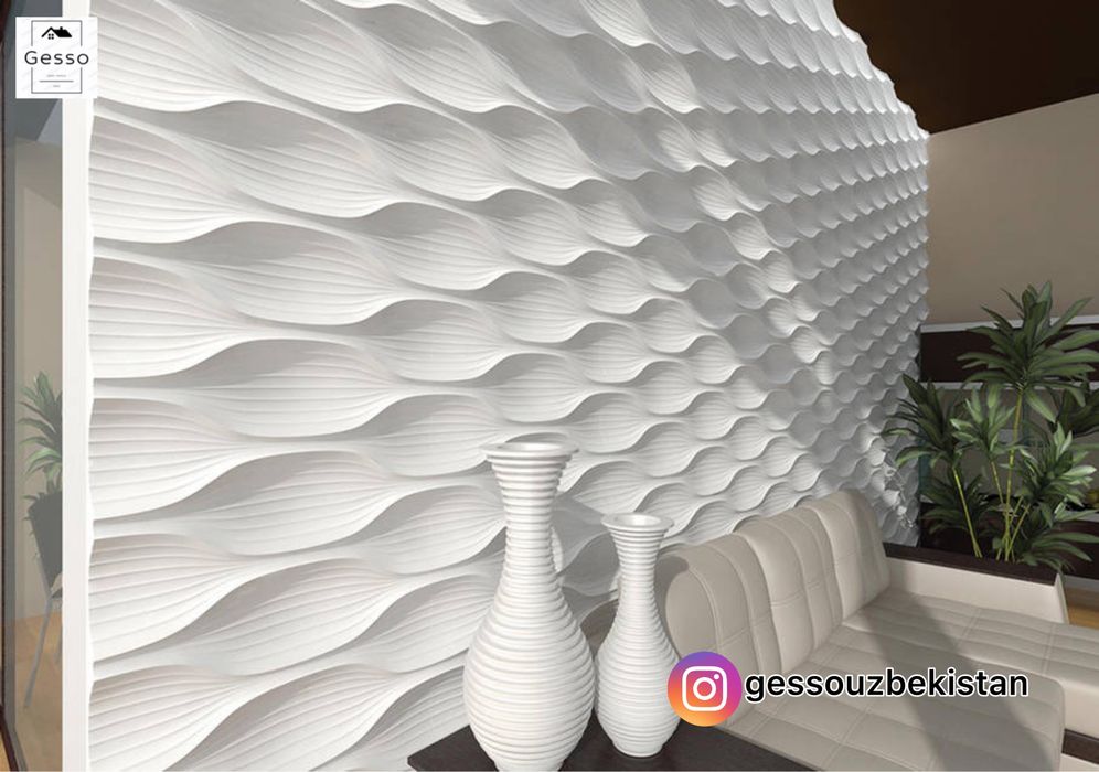 Гипсовый 3д панель MOON | gips 3d panel | decor | 3д панели | aboy