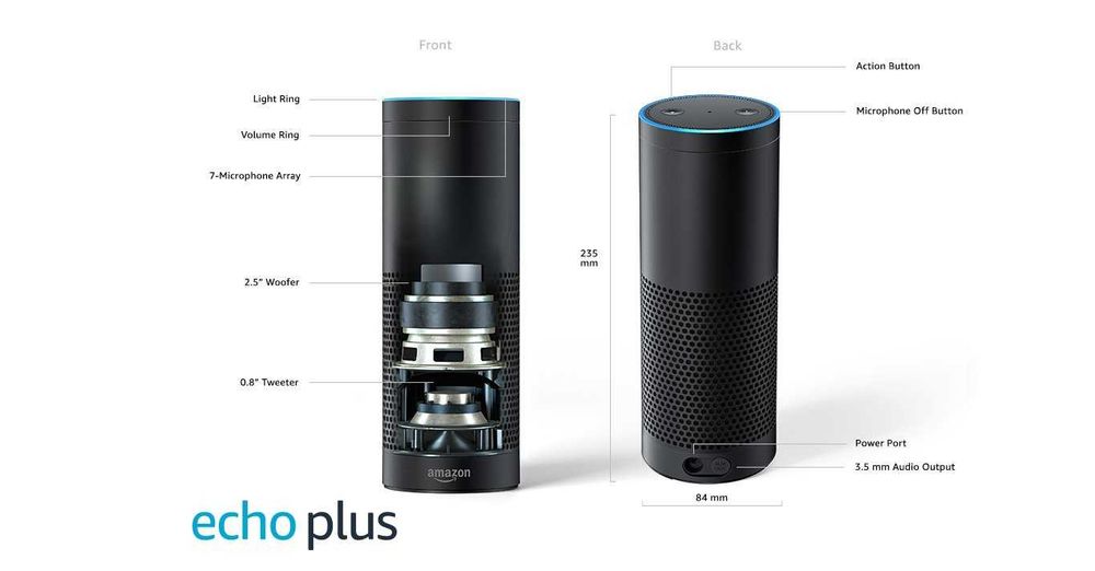 Amazon Echo Plus (1st Gen) – With built-in smart home hub